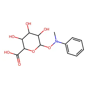 N-methylaniline N-glucuronide structure