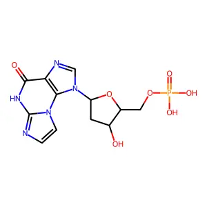 N(2),3-乙烯脱氧鸟苷5'-磷酸酯 structure