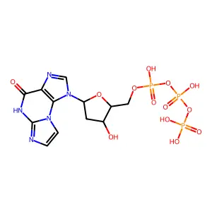 N(2),3-乙烯脱氧鸟苷-5'-三磷酸 structure