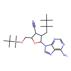 Adenine deriv. structure