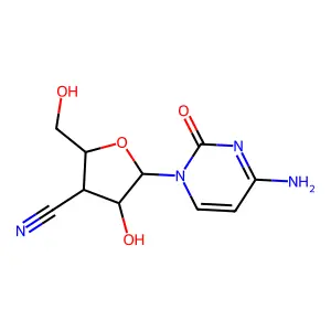Cytidine, 3'-cyano-3'-deoxy- structure