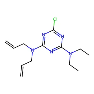 6-Chloro-4N,4N-diethyl-2N,2N-diallyl-1,3,5-triazine-2,4-diamine structure