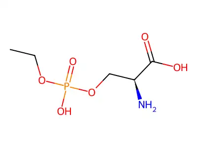 O-Phosphoserine-P-ethyl ester structure