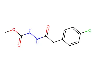 Methyl 2-[(4-chlorophenyl)acetyl]hydrazinecarboxylate structure
