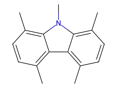 1,4,5,8,9-Pentamethylcarbazole structure