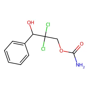 2,2-Dichloro-3-hydroxy-3-phenylpropyl hydrogen carbonimidate structure