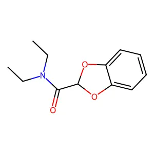 2-Diethylcarbamoyl-1,3-benzodioxole structure
