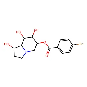 Castanospermine, 6-O-(4-bromobenzoyl)- structure