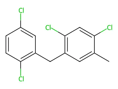 1,5-二氯-2-[(2,5-二氯苯基)甲基]-4-甲基苯 structure