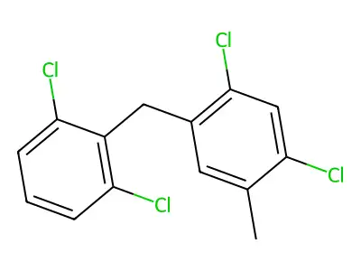 1,5-二氯-2-[(2,6-二氯苯基)甲基]-4-甲基苯 structure