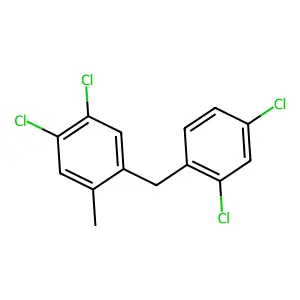 Benzene, 1,2-dichloro-4-((2,4-dichlorophenyl)methyl)-5-methyl- structure
