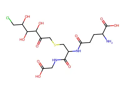 6-Chlorofructos-1-yl-glutathione structure
