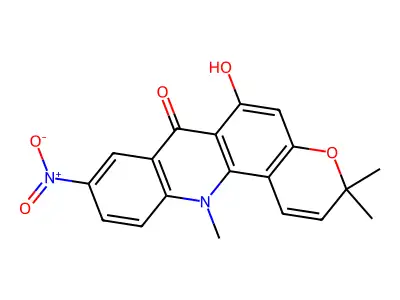 9-Nitronoracronycine structure