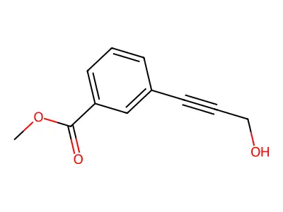 Methyl 3-(3-hydroxyprop-1-yn-1-yl)benzoate structure