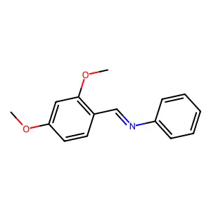 N-[(2,4-二甲氧基苯基)亚甲基]苯胺 structure
