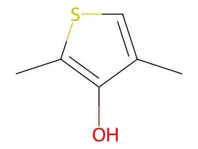 3-羟基-2,4-二甲基噻吩 structure