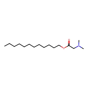 dodecyl-N,N-dimethylaminoacetate structure