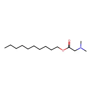Decyl 2-dimethylaminoacetate structure