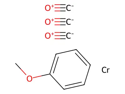 Anisole chromium tricarbonyl structure