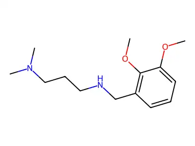 N'-(2,3-dimethoxybenzyl)-N,N-dimethylpropane-1,3-diamine dihydrochloride structure