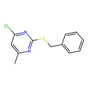 4-Chloro-6-methyl-2-((phenylmethyl)thio)pyrimidine structure