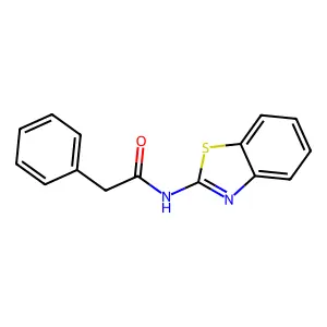 N-2-苯并噻唑基苯乙酰胺 structure