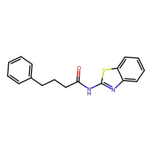 N-(1,3-Benzothiazol-2-yl)-4-phenylbutanamide structure