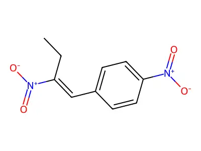 1-Nitro-4-(2-nitrobut-1-enyl)benzene structure