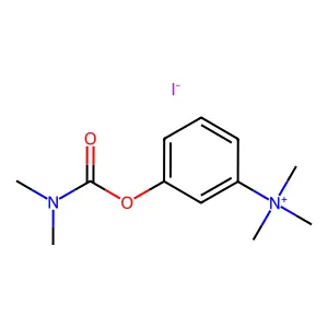 Benzenaminium, 3-(((dimethylamino)carbonyl)oxy)-N,N,N-trimethyl-, iodide (1:1) structure