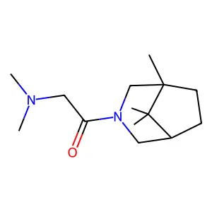 3-Azabicyclo(3.2.1)octane, 3-(N,N-dimethylglycyl)-1,8,8-trimethyl- structure
