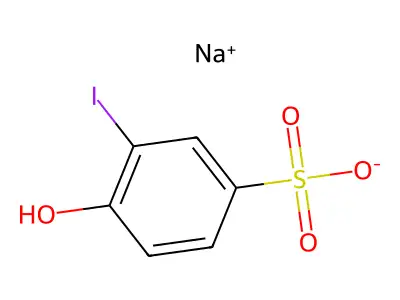 4-羟基-3-碘苯磺酸 structure