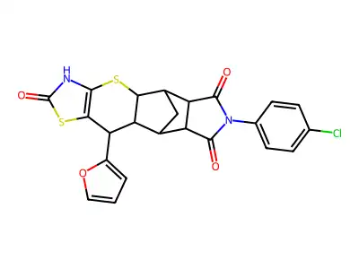 C23H17ClN2O4S2 structure