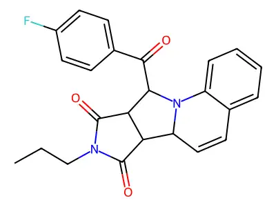 10-(4-Fluorobenzoyl)-6a,6b,9a,10-tetrahydro-8-propyl-7H-pyrrolo[3',4':3,4]pyrrolo[1,2-a]quinoline-7,9(8H)-dione structure