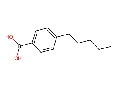 (4-Pentylphenyl)boronic acid structure