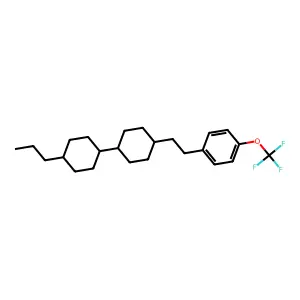 Benzene, 1-[2-(4'-propyl[1,1'-bicyclohexyl]-4-yl)ethyl]-4-(trifluoromethoxy)- structure