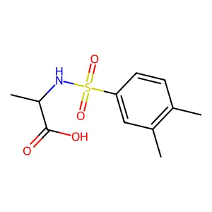 (2S)-2-(3,4-Dimethylbenzenesulfonamido)propanoic acid structure