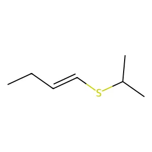 1-Butene, 1-[(1-methylethyl)thio]-, (E)- structure