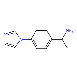 (1S)-1-[4-(1H-imidazol-1-yl)phenyl]ethanamine structure