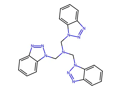 Tris(1H-benzotriazole-1-ylmethyl)amine structure
