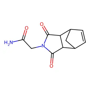 2-(1,3-dioxo-1,3,3a,4,7,7a-hexahydro-2H-4,7-methanoisoindol-2-yl)acetamide structure