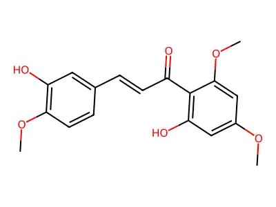 2',3-Dihydroxy-4,4',6'-trimethoxychalcone structure