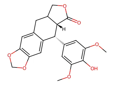 脱氧鬼臼毒素 structure
