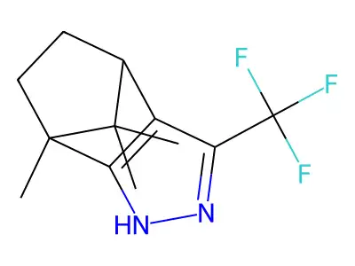 7,8,8-trimethyl-3-(trifluoromethyl)-4,5,6,7-tetrahydro-2H-4,7-methanoindazole structure