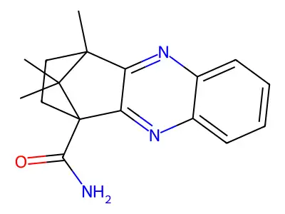 4,11,11-Trimethyl-1,2,3,4-tetrahydro-1,4-methanophenazine-1-carboxamide structure