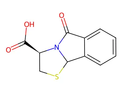 (3R)-5-oxo-3,9b-dihydro-2H-[1,3]thiazolo[2,3-a]isoindole-3-carboxylic acid structure
