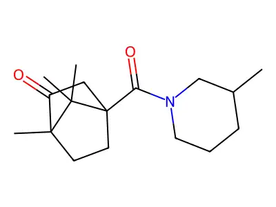 1,7,7-Trimethyl-4-[(3-methylpiperidin-1-yl)carbonyl]bicyclo[2.2.1]heptan-2-one structure