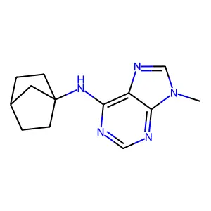 N-(4-双环[2.2.1]庚烷基)-9-甲基嘌呤-6-胺 structure