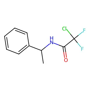 2-chloro-2,2-difluoro-N-[(1R)-1-phenylethyl]acetamide structure