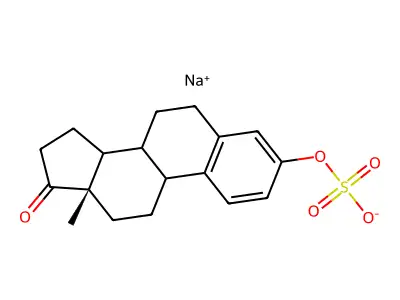 Sodium estrone 3-monosulfate structure