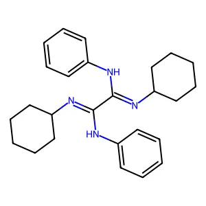 N~1~,N~2~-dicyclohexyl-N'~1~,N'~2~-diphenylethanediimidamide structure